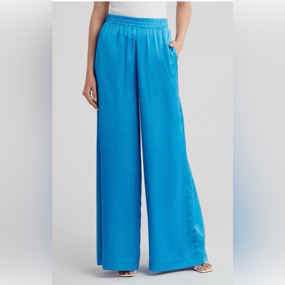 Show Me Your Mumu Satin Wide Leg Pant